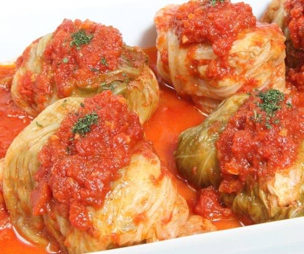 あさの豚のロールキャベツ～完熟トマト煮込み