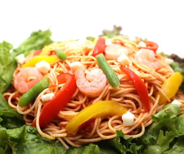 トマトのカッペリーニのサラダパスタ